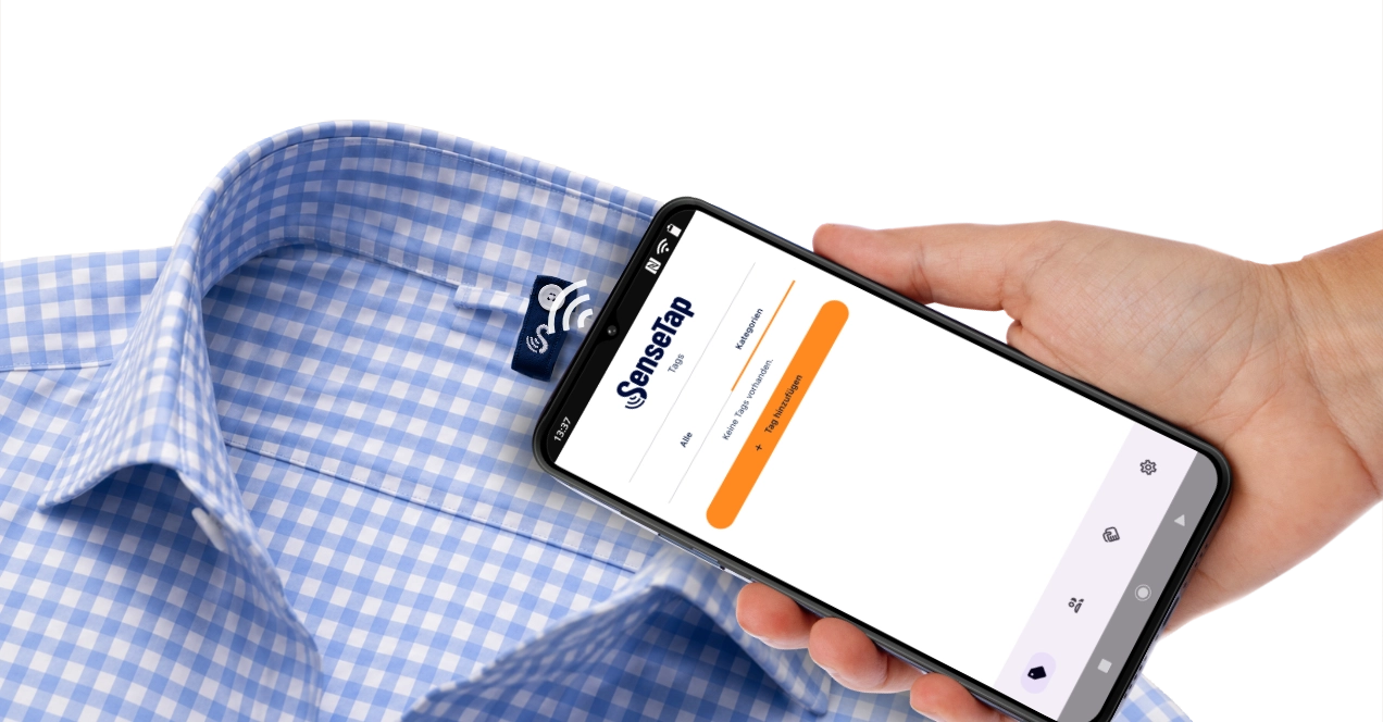 Tag befestigen und Scannen
